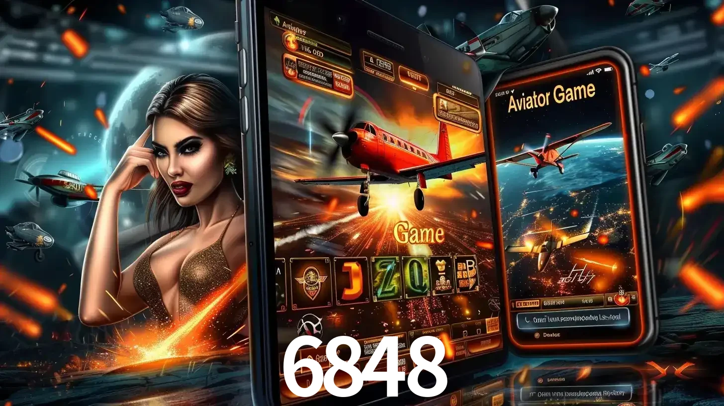 Mulher estilosa cercada por telas que exibem a jogabilidade do Aviator, capturando a intensidade e a estratégia deste popular crash game oferecido pelo 6848.